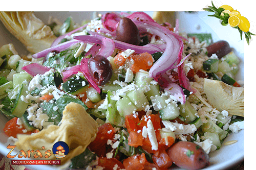 Greek Feta Salad - Zara's Mediterranean Kitchen