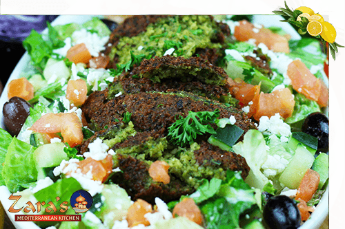 Falafel Salad - Zara's Mediterranean Kitchen